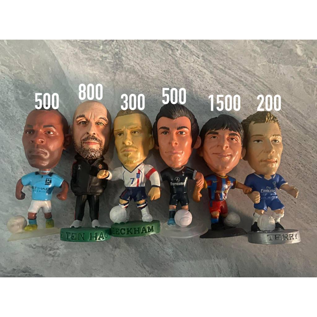 Mô hình tượng cầu thủ bóng đá 7cm Messi Bale Beckham Terry Balotelli chính hãng Kodoto Soccerwe Pros