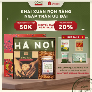 Set quà tặng 2026 Cộng Cà Phê tặng kèm túi giấy đựng - Set quà địa phương