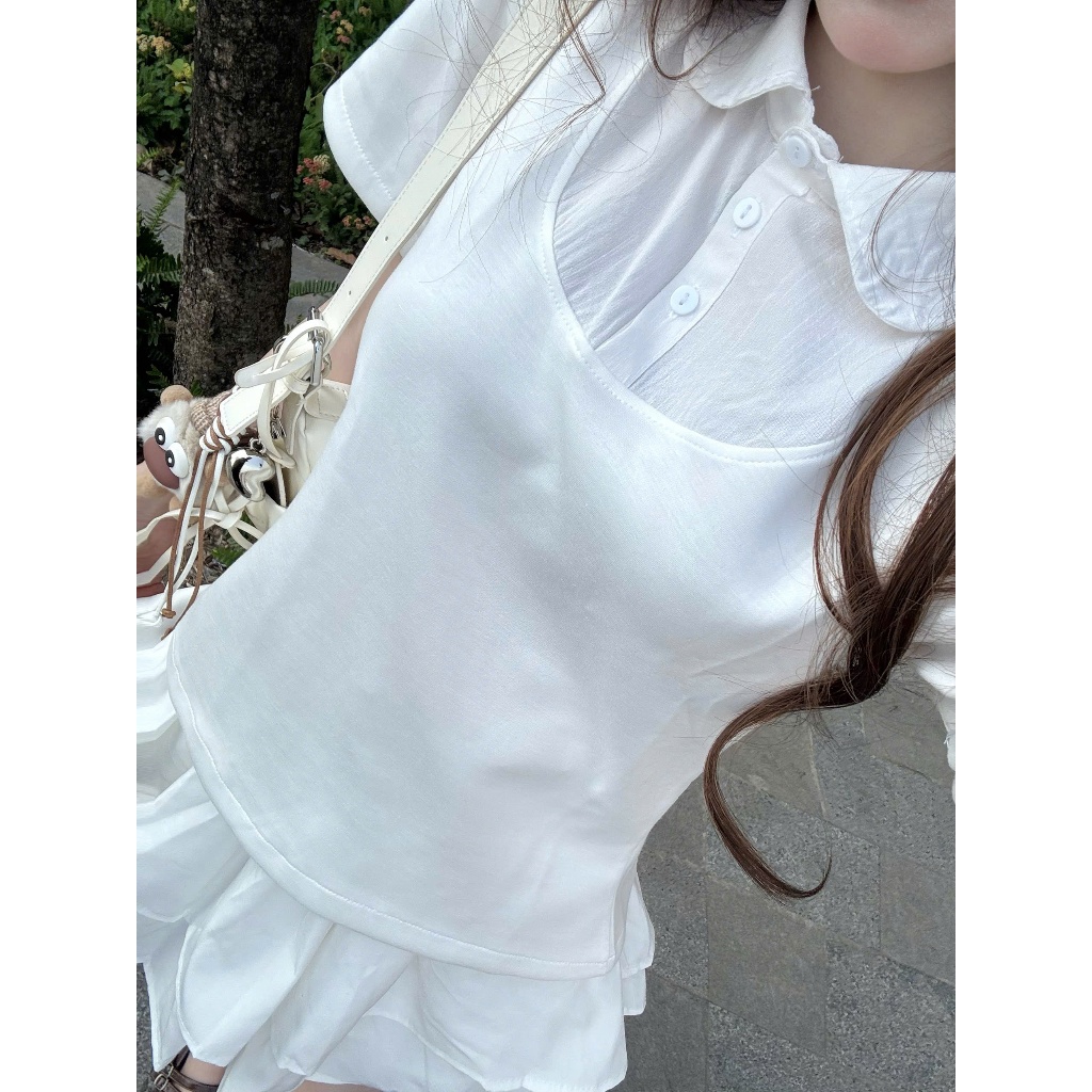 Áo thun nữ cổ sơ mi Hàn Quốc form ôm tôn dáng áo nữ basic dễ phối đồ hot trend AOT114 | BigBuy360 - bigbuy360.vn