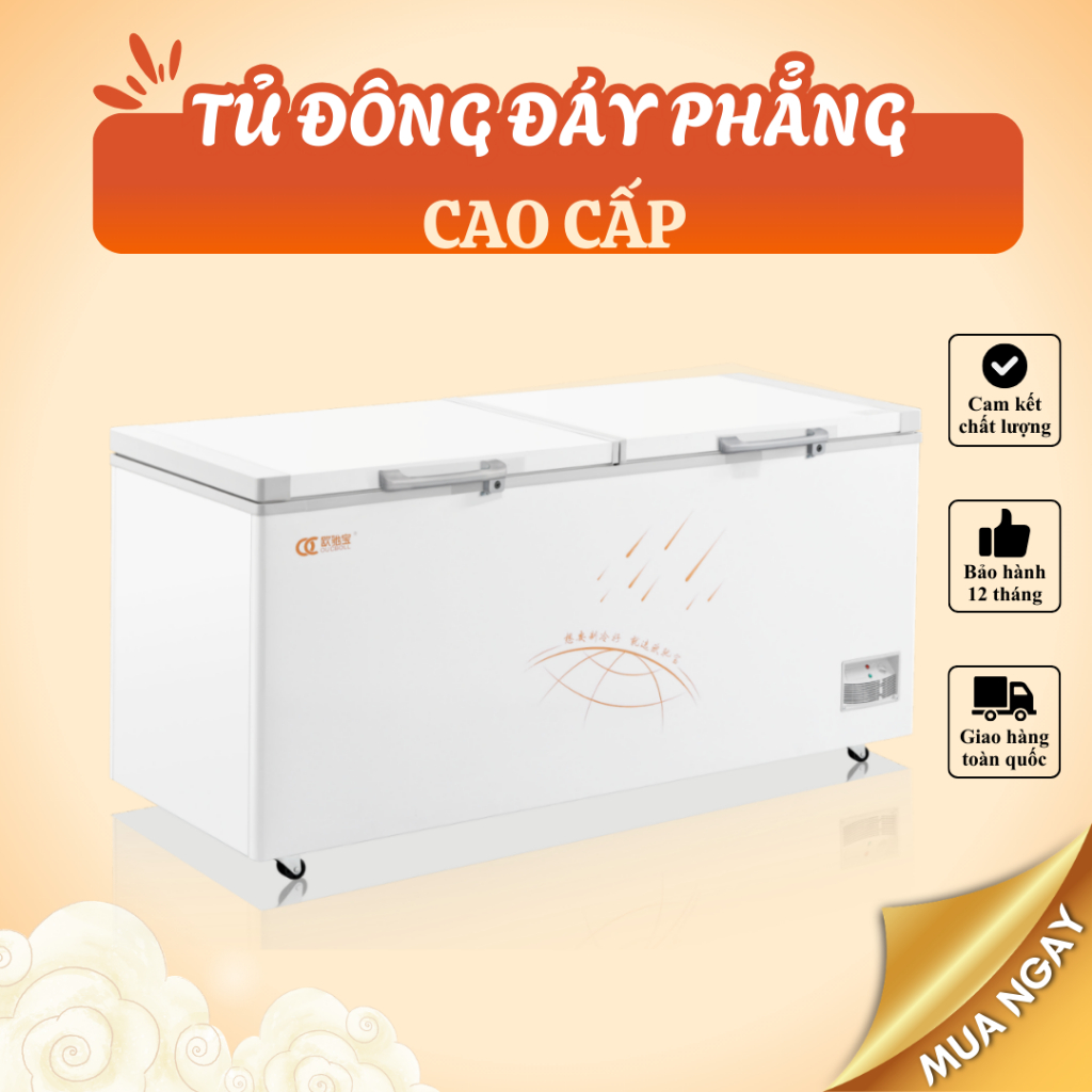 Tủ đông cao cấp 1 chế độ – Làm lạnh sâu, tiết kiệm điện, phù hợp gia đình và kinh doanh - Inox Aka