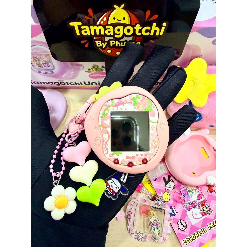 [Tổng hợp] Phụ kiện máy nuôi thú ảo Tamagotchi UNI, Ốp lưng Tamagotchi Uni, dán màn hình Tamagotchi 