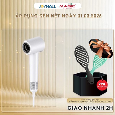 Máy sấy tóc ion âm MAGIC Eco AC-381 AC-382, Hàng chính hãng, 2 cấp độ sấy, thiết kế nhỏ gọn -JoyMall