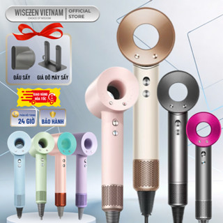 Máy Sấy Tóc Ion âm Wisezen Chính Hãng 3 Cấp Tốc độ Gió 4 Cấp Nhiệt độ Sấy Khô Tóc Nhanh Gió Mạnh Tặng Kèm đầu Sấy