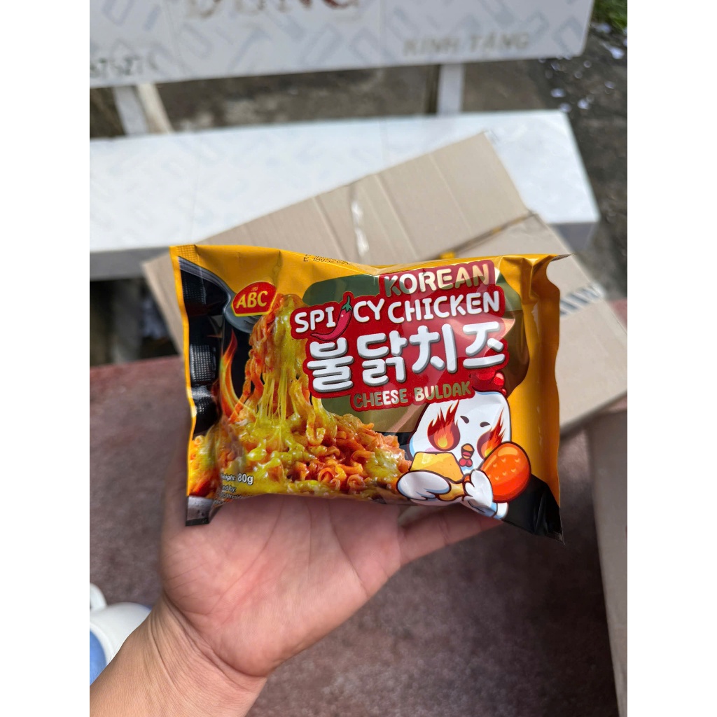 Combo 10 Gói Mì Trộn ABC Korean Spicy Chicken  – Mì Trộn Cay Phô Mai Hàn Quốc
