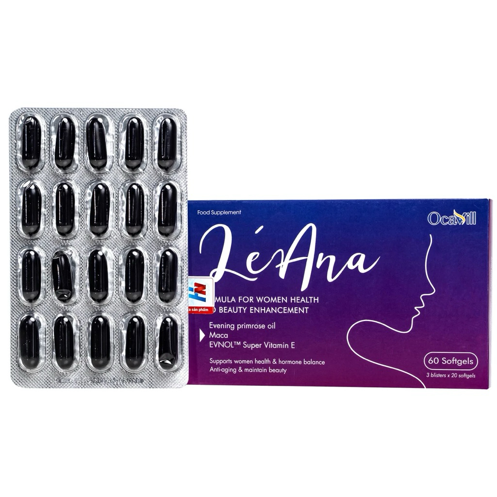 Viên uống Léana Ocavill hỗ trợ cân bằng nội tiết tố (3x20 viên)