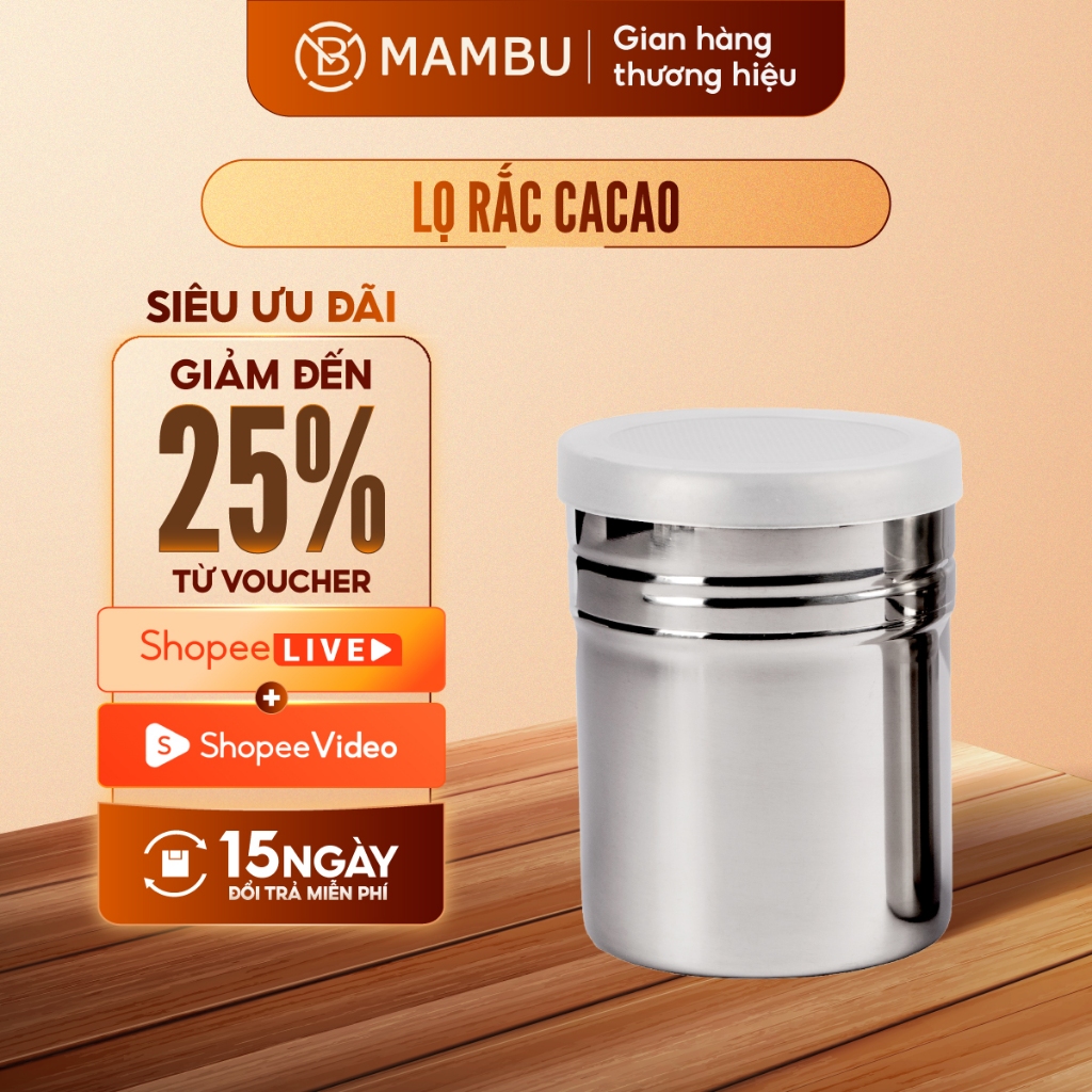 [Sỉ] Lọ rắc bột cacao, socola, matcha - Đồ dùng nhà bếp - Thiết bị máy móc pha chế