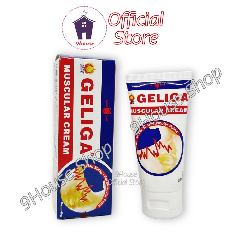 01 Tuýp Kem Xoa Bóp Geliga Muscular Cream Indonesia 60gram (Lửa Tuýp)