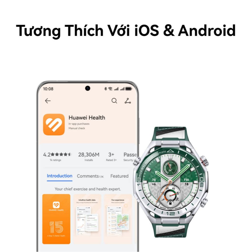 Đồng Hồ Thông Minh HUAWEI WATCH Ultimate 2 Kim Loại Lỏng Siêu Bền I Công Nghệ Lặn Sâu 150 Mét | BigBuy360 - bigbuy360.vn