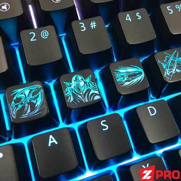 Bộ Keycap Liên Minh Huyền Thoại Zed 4 Phím - Zed Skill