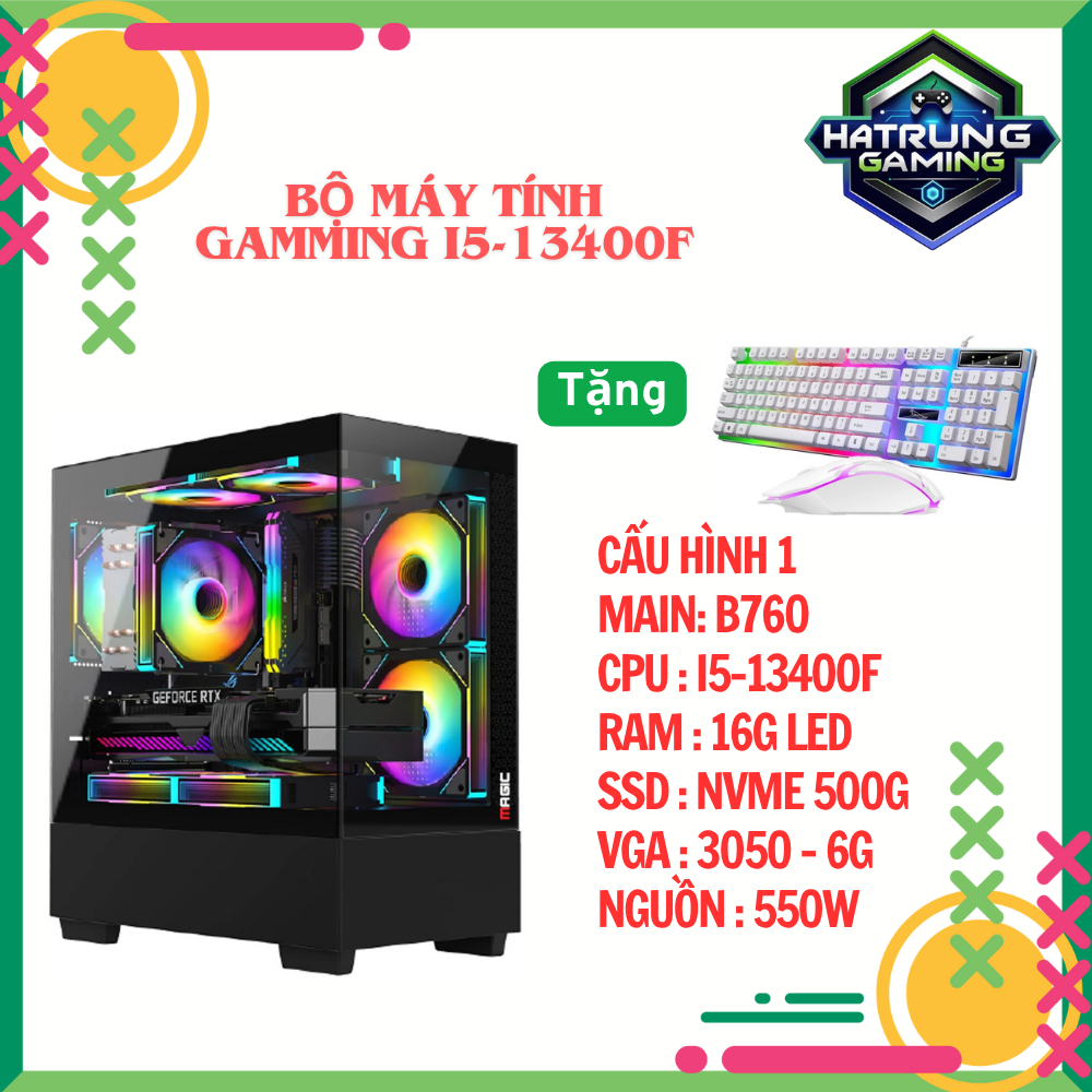 Bộ Máy Tính Gaming i5-13400F Cực Mạnh