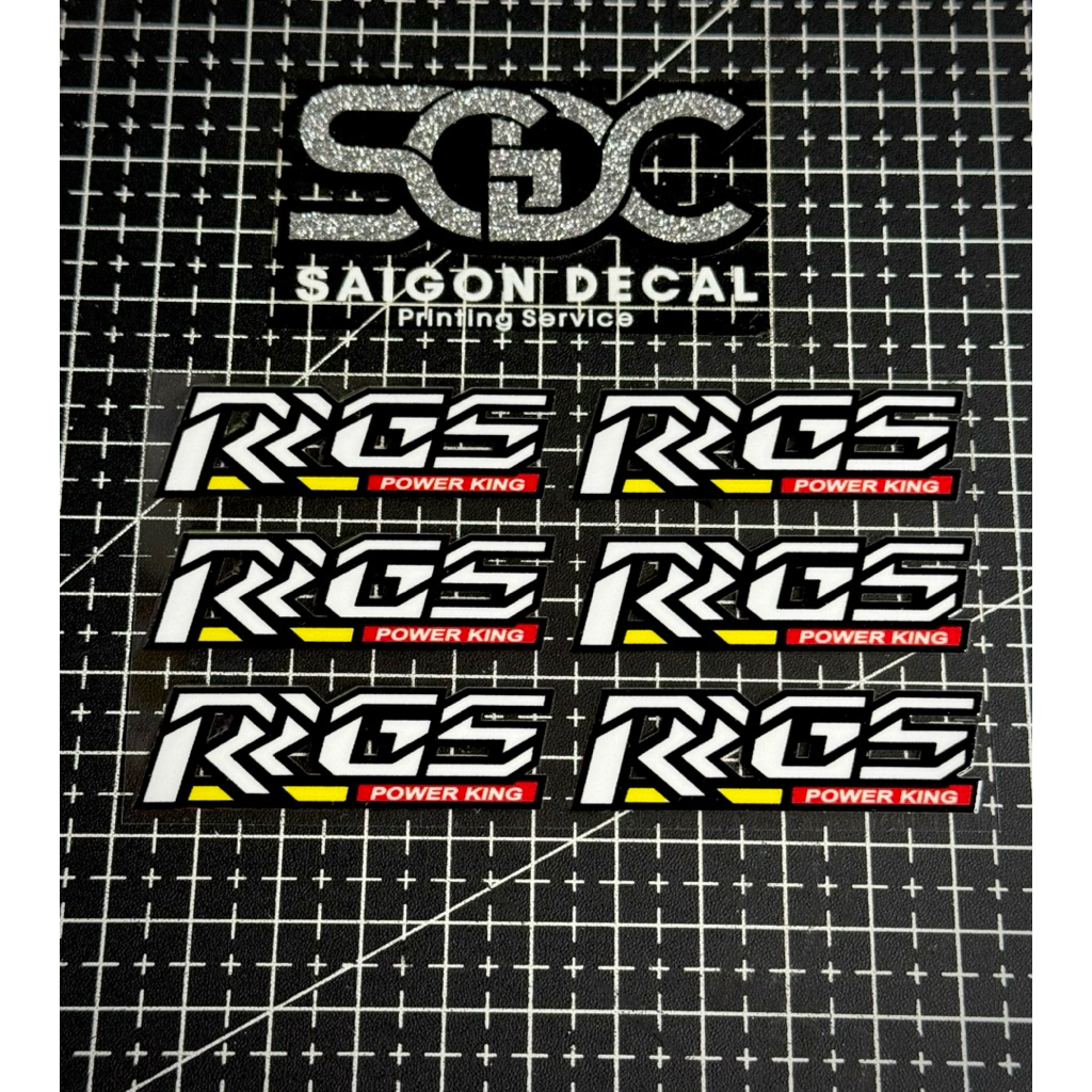 |1 Cái/Cặp| Tem Sticker DTF Dán Phuộc Trước RRGS - Mod Phuộc Trước/Sau RRGS
