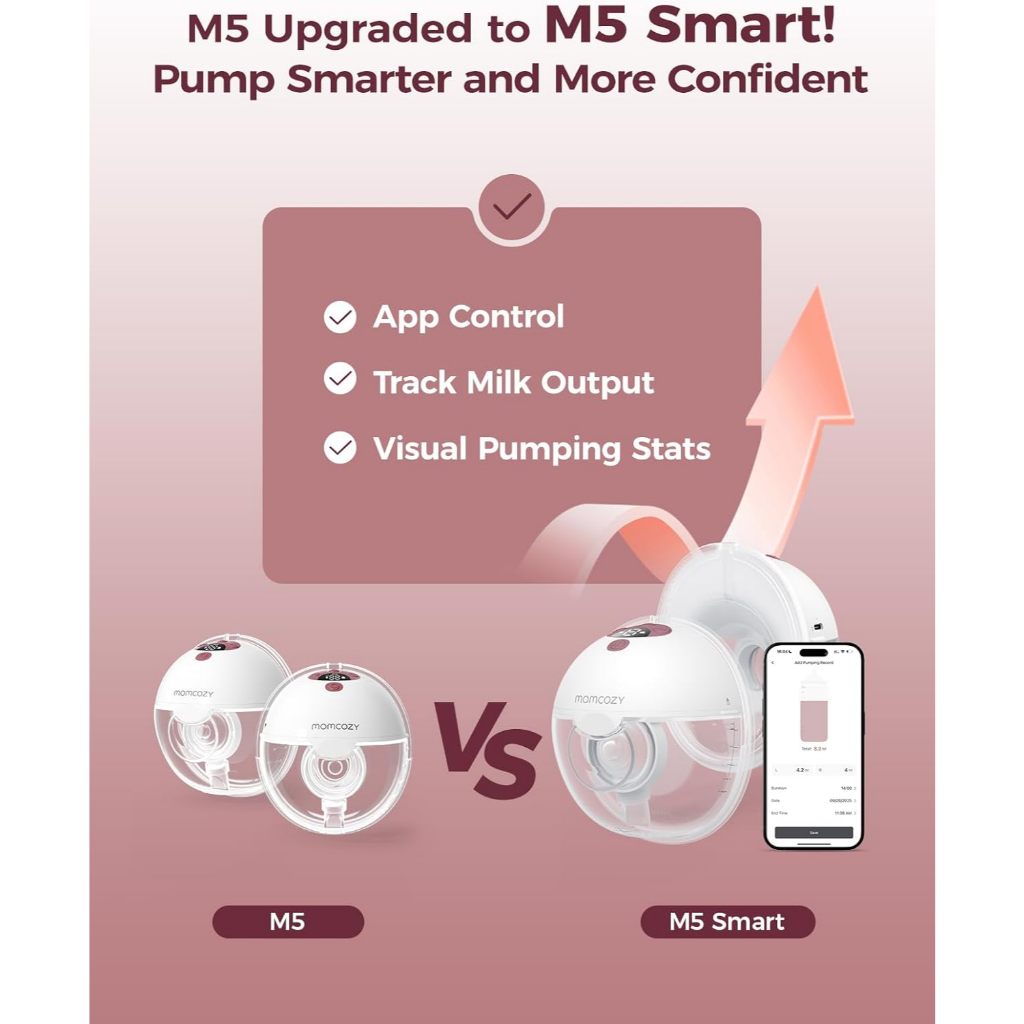 Máy hút sữa không dây Momcozy M5 Có kết nối app điện thoại | BigBuy360 - bigbuy360.vn