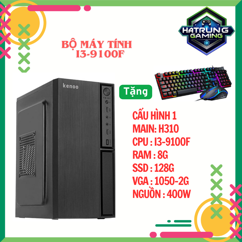 Bộ Máy Tính H310,i3-9100F Quốc Dân