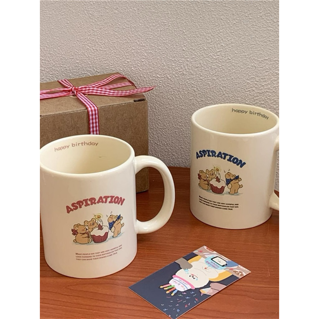 Cốc Sứ Aspiration Birthday Bears – Happy Birthday Mug Set