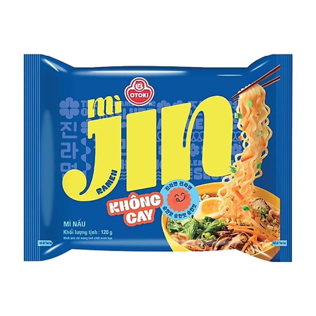 Lốc 05 gói Mì Jin Ramen không cay Ottogi