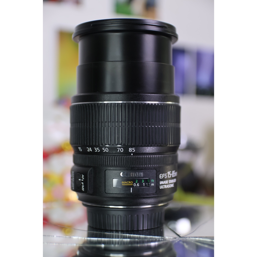 ống kính  Canon EF-S 15-85mm F3.5-5.6 IS USM (Bị mốc - hoạt động tốt) - Ống kính Canon EF