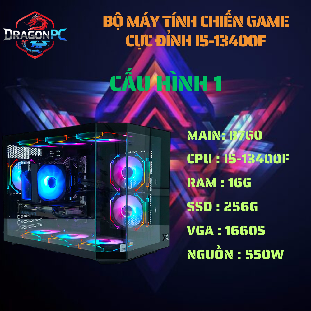 Bộ Máy Tính Chiến Game Cực Đỉnh i5-13400F Mạnh Mẽ