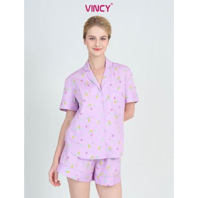 BSK08W5K01-BỘ SHORT KATE VỚI THIẾT KẾ CỔ PIJAMA KẾT HỢP HỌA TIẾT CARO ĐỎ MANG ĐẾN SỰ TRẺ TRUNG VÀ NĂNG ĐỘNG RẤT PHÙ HỢPK