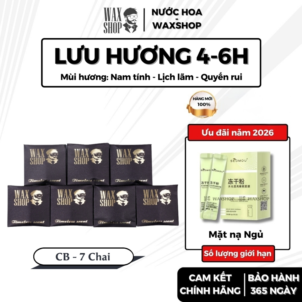 Nước Hoa Nam Unisex - Mini chính hãng, mùi hương nam tính, quyến rũ - Waxshop