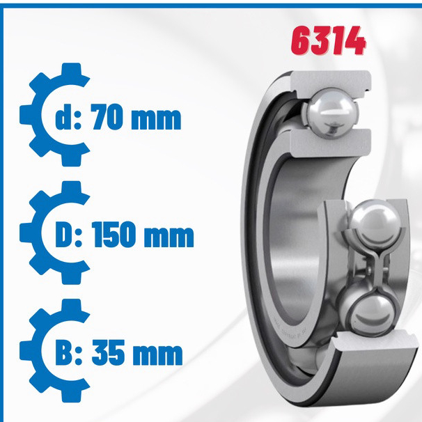 Vòng bi bạc đạn SKF 6311 6312 6313 6314 6315 6316 6317 6318 6319 6320