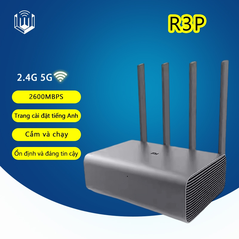 Cũ Router Wifi Xiaomi R3P Pro 4 Anten độ nhạy cao 2 băng tần 2.4GHz & 5GHz