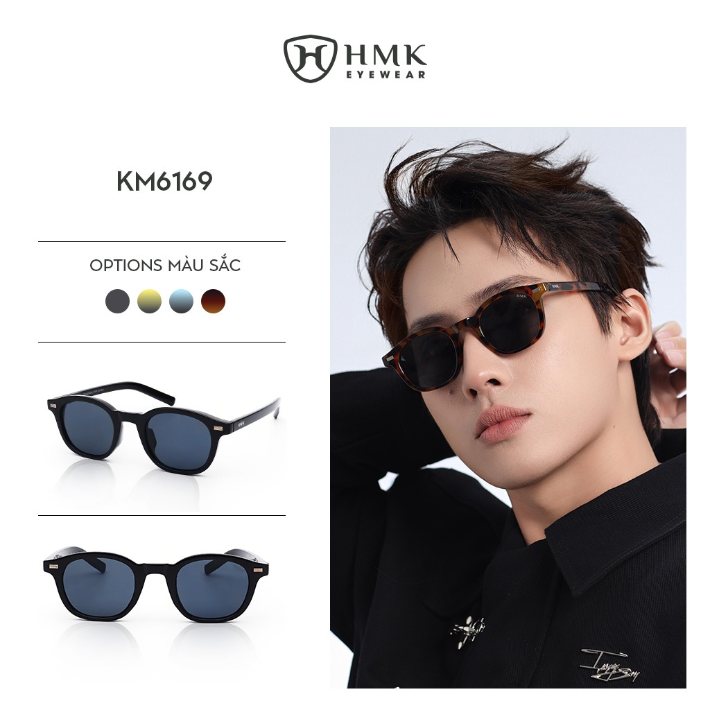 Kính Râm Chống Nắng HMK Eyewear Thời Trang Unisex Bảo Vệ Mắt Nhiều Màu Trendy - KM6169