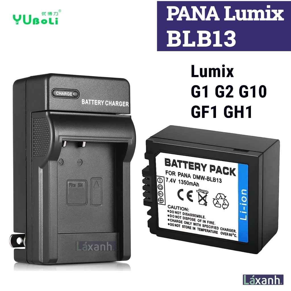 Pin và sạc máy ảnh Pana Lumix blb13 g1 g2 gh1 gf1 lumix blb13