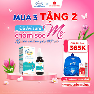 DHA cho bé 100% Dầu Cá Na Uy TPBVSK Avisure DHA Drops Hỗ Trợ Phát Triển Não Bộ 30ml