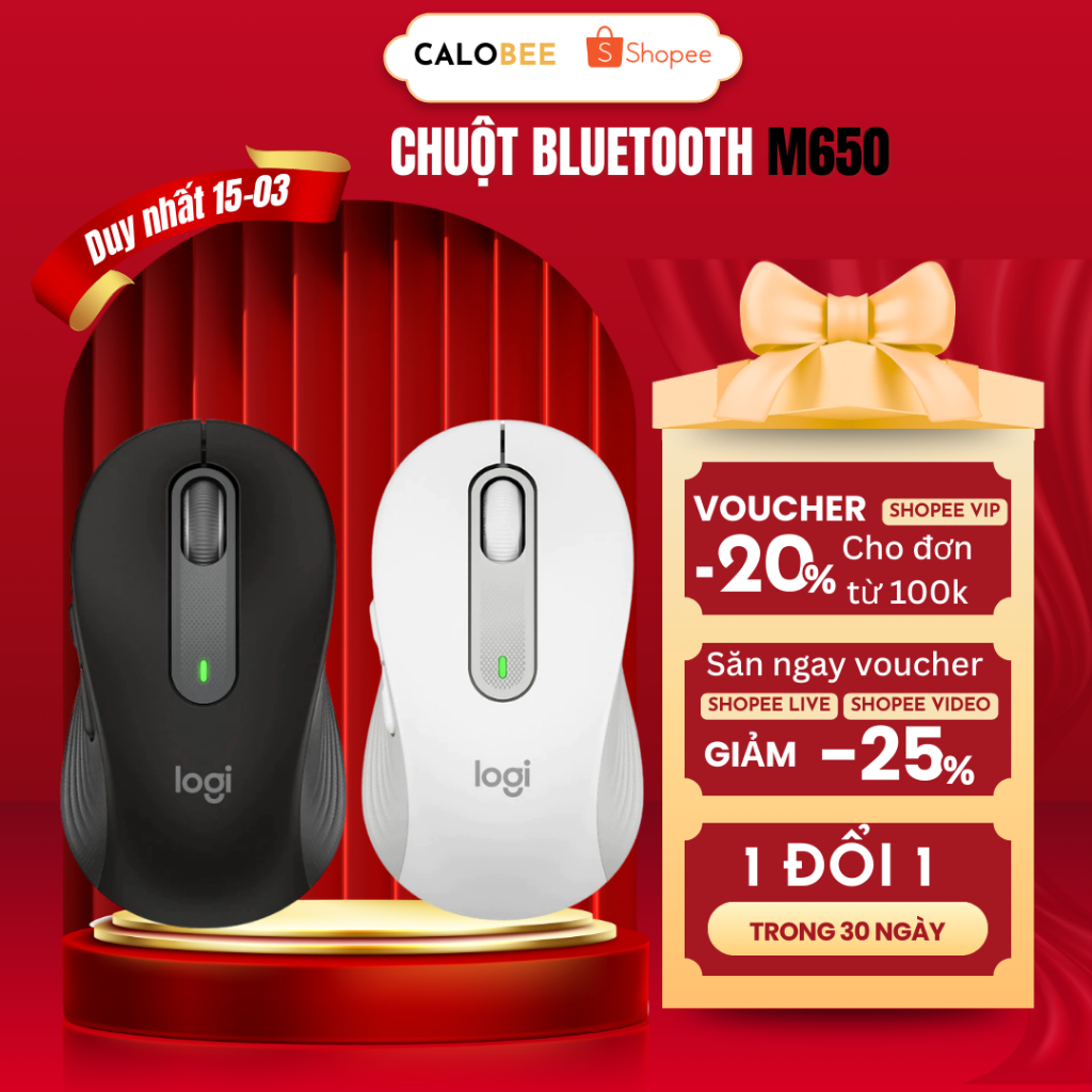 Chuột không dây Logitech Signature M650/G304/G102 - Giảm Ồn, Tùy Chỉnh Các Nút - giảm ồn, USB, Tùy C