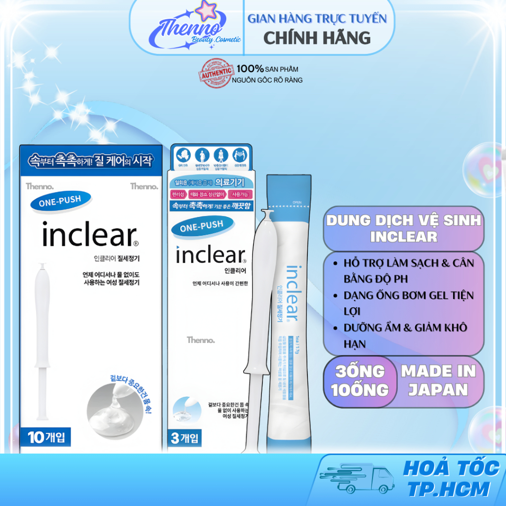 Dung Dịch Vệ Sinh Inclear Gel Dạng Đũa Giúp Làm Sạch, Cân Bằng pH, Giảm Ngứa, Khử Mùi - Hàn Quốc