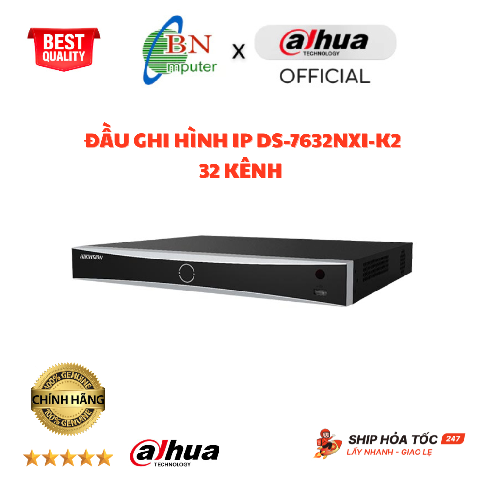 Đầu ghi hình IP DS-7632NXI-K2 32 Kênh