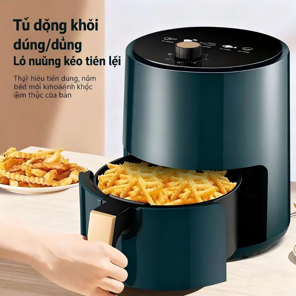 Nồi chiên không dầu 4L | Thông minh, dễ vệ sinh, an toàn | Làm món ngon không dầu