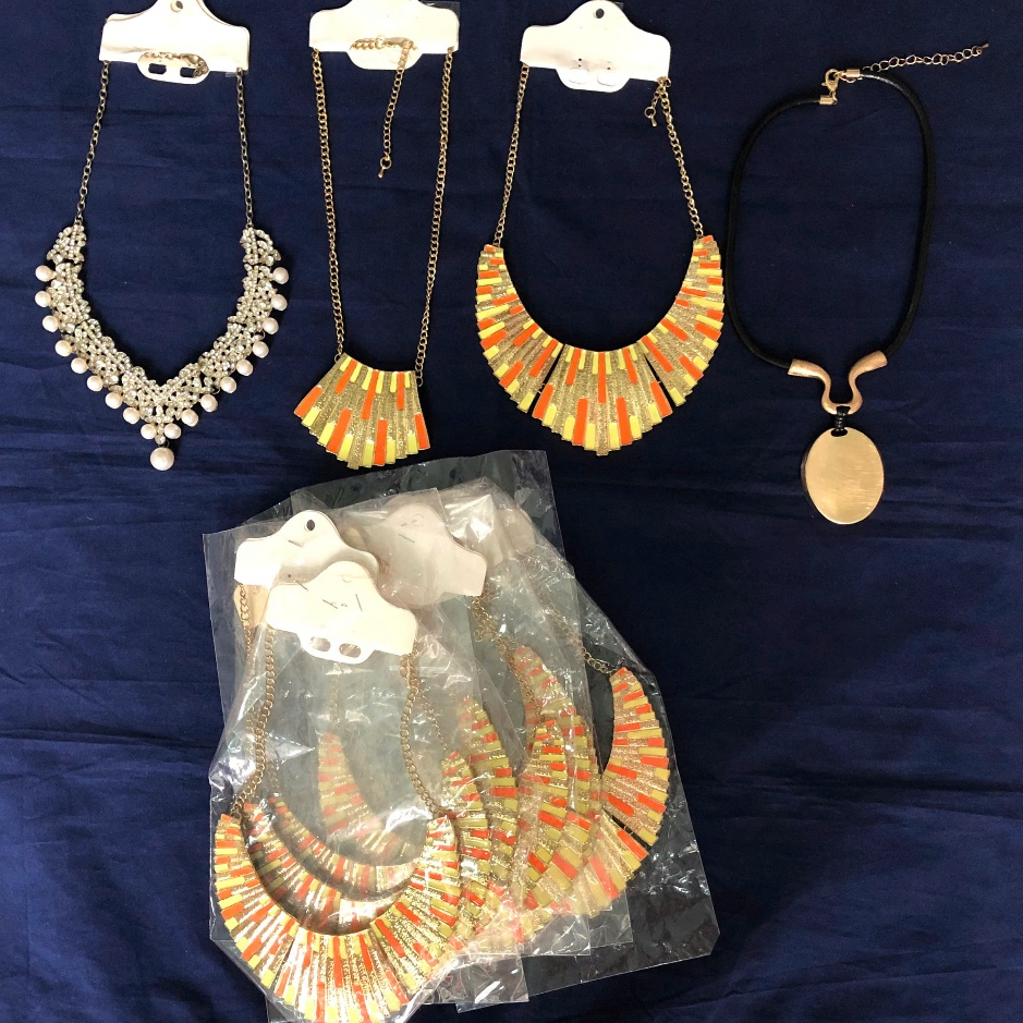 Thanh lý pass tuyển si Nhật 2nd dây chuyền hợp kim loại vàng bạc Streetwear retro hiphop Y2K chiến b