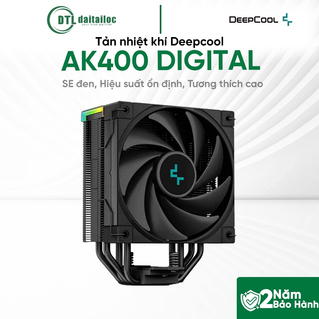 Tản nhiệt khí Deepcool AK400 DIGITAL SE Đen, Hiệu suất ổn định, Tương thích cao | Chính Hãng | Bảo H