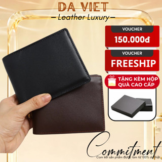 Ví Nam Da Bò Thật Cao Cấp, Bóp Nam Nhiều Ngăn Kiểu Dáng Classic Sang Trọng - Quà Tặng Cho Nam