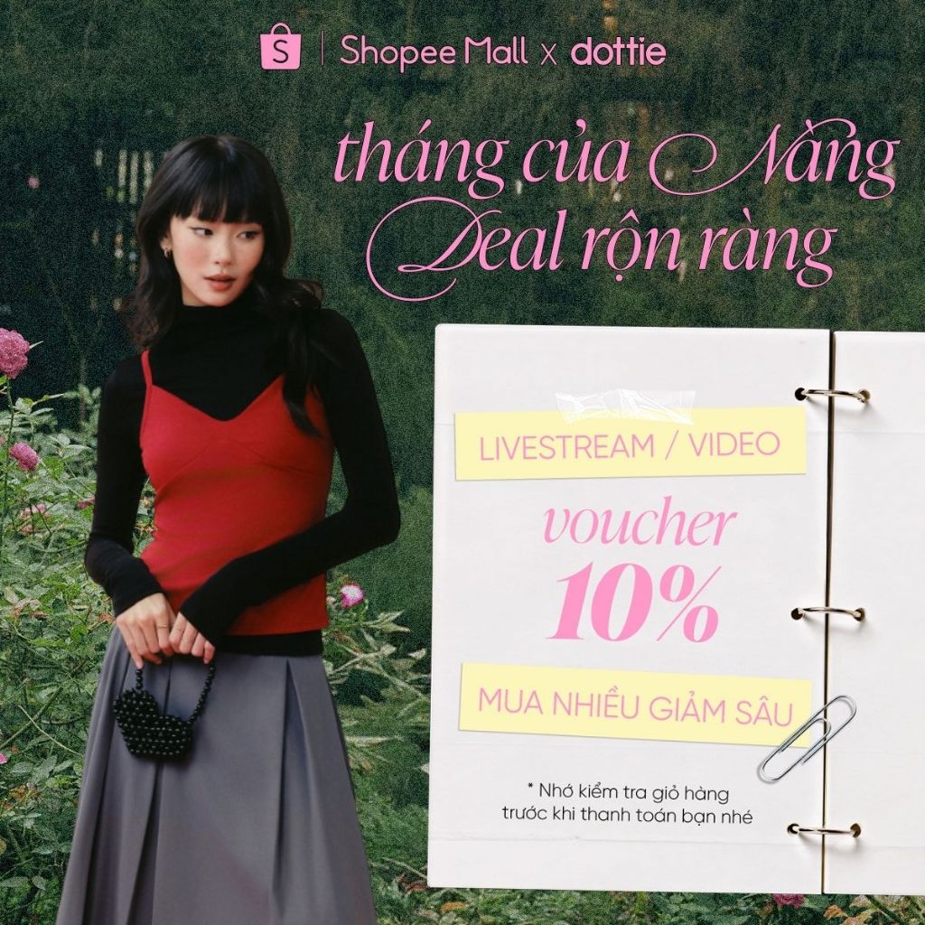 [SUMMER] DOTTIE - Áo hai dây cổ tim - T1164