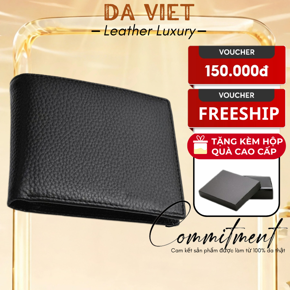 Ví Nam Da Thật Dáng Ngang Cao Cấp Siêu Bền - LT01 dáng ngang