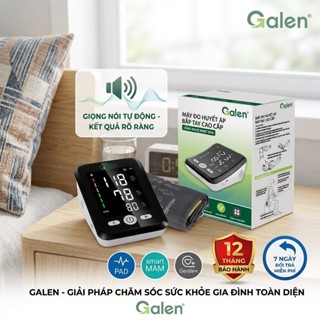 Máy Đo Huyết Áp Thông Minh Galen G009 Đọc Thông Số Tự Động Bằng Giọng Nói Cho Kết Quả Chuẩn , Theo Dõi Sức Khỏe Tại Nhà,