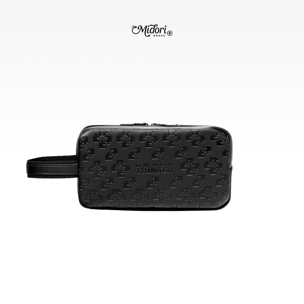 Túi Clutch BIRON Da PU Đa Năng Nam Nữ Hộp Bút Du Lịch Đựng Mỹ Phẩm Trượt Nước | Underthinker