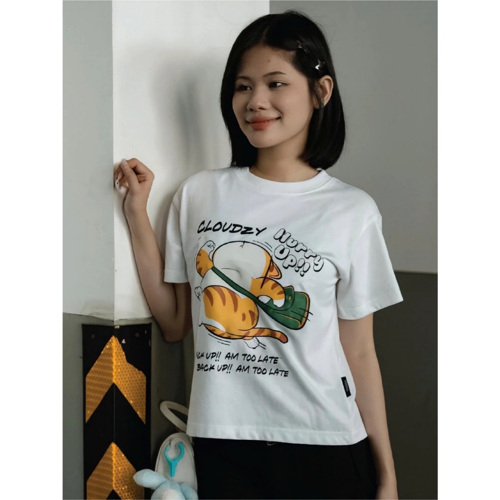 [Peinn] Áo thun nữ baby tee phông trơn basic tay ngắn cổ tròn  local brand Cloudzy cotton CLOUDZY BB