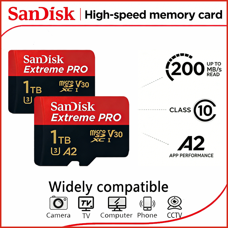 Thẻ nhớ SanDisk Extreme Pro Micro SD - Đọc 180MB/s, U3 V30 A2 cho trải nghiệm chơi game mượt mà
