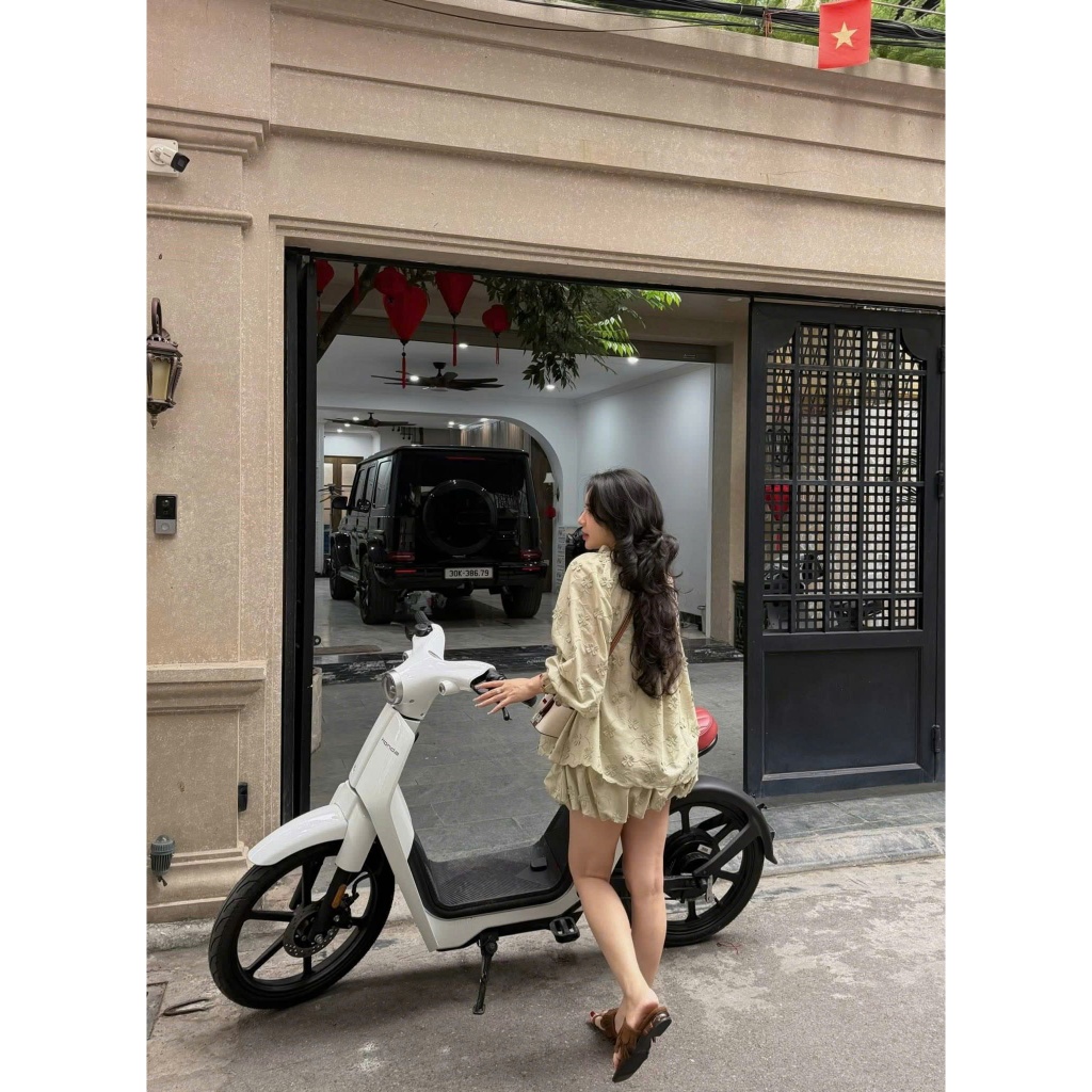 KEM - Set bộ nữ voan áo babydoll phối chân váy ngắn