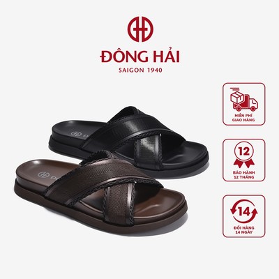 Dép Quai Ngang Đông Hải Phối Đan Chéo Trẻ Trung Thời Trang - D1824