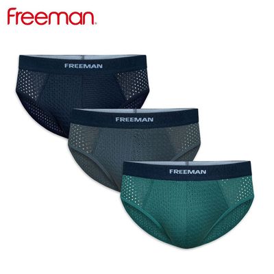 Combo 6 Quần lót nam FREEMAN chất liệu thun lạnh thoáng khí cao cấp, thoáng mát 6070