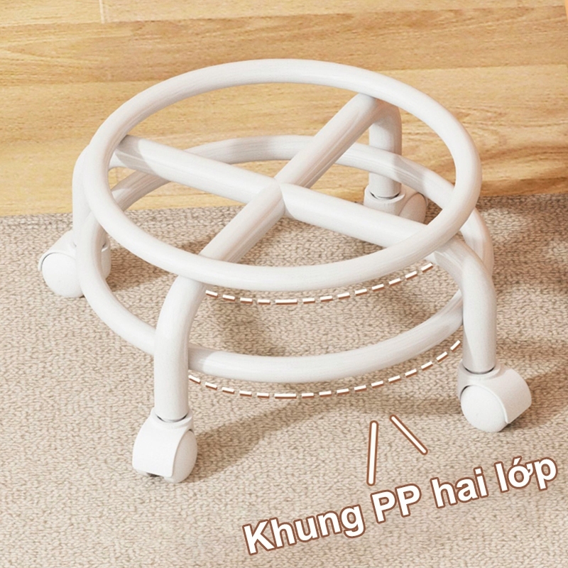 Ghế xoay có bánh xe này là một chiếc ghế thấp thoải mái chống bám bẩn phù hợp cho việc học tập và sử dụng trong gia đình | BigBuy360 - bigbuy360.vn