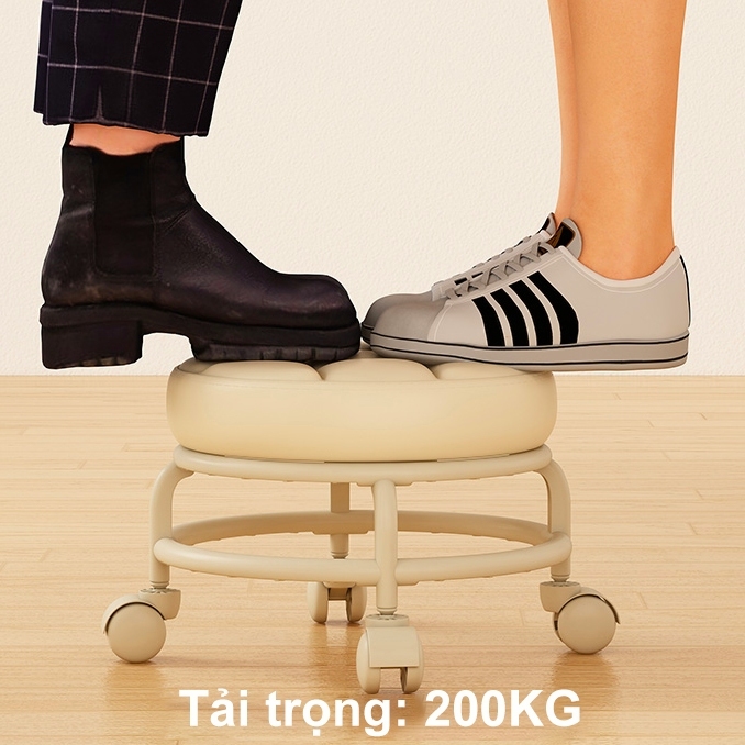 Ghế xoay có bánh xe này là một chiếc ghế thấp thoải mái chống bám bẩn phù hợp cho việc học tập và sử dụng trong gia đình | BigBuy360 - bigbuy360.vn