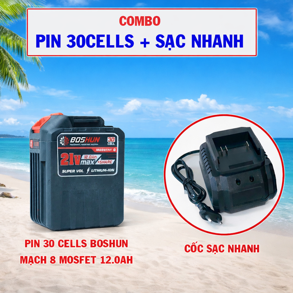 Bộ Phụ Kiện Máy Khoan Pin Máy Siết Bulong Máy Rửa Xe Pin
