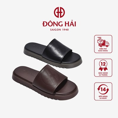 Dép Nam Quai Ngang Đông Hải Khắc Logo - D3115