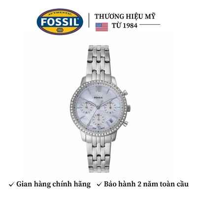 Đồng hồ nữ Fossil NEUTRA CHRONOGRAPH 36MM mặt xà cừ dây thép không gỉ, ES5357