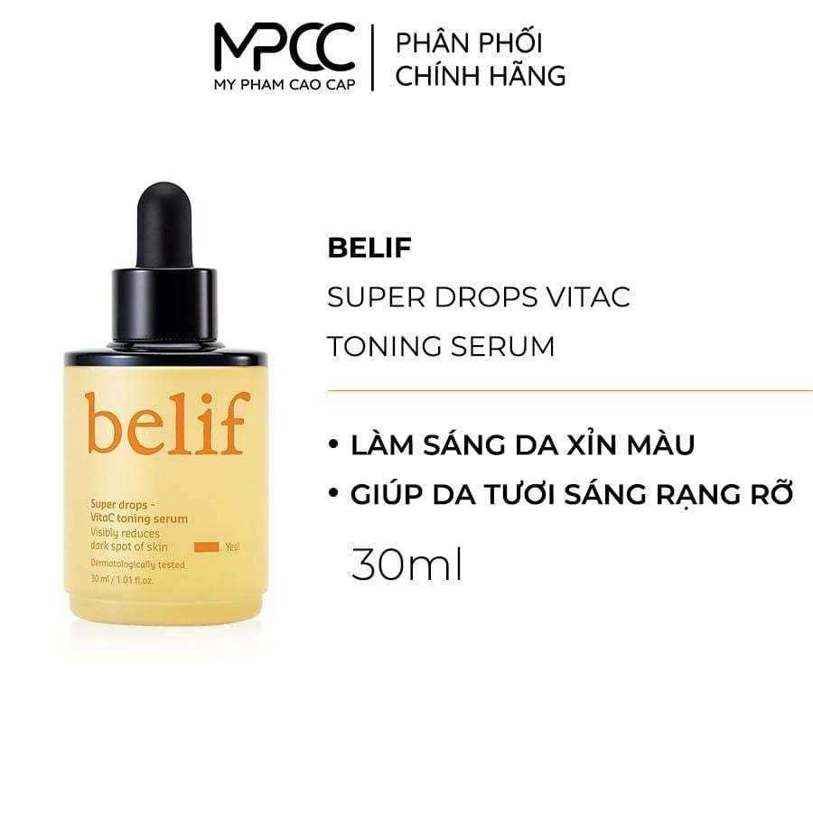Tinh chất Vitamin C Belif Super Drops VitaC Toning Serum 30ml - MPCC